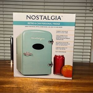 Nostalgia Mint Green Retro Mini Fridge